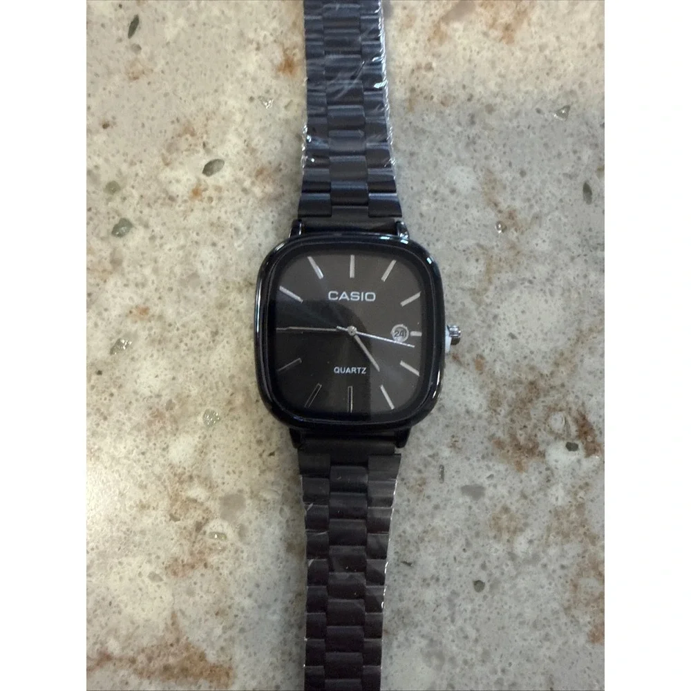 Casio Old Money Classic Quartz Watch Black Stainless Steel A168 3298 Boxed